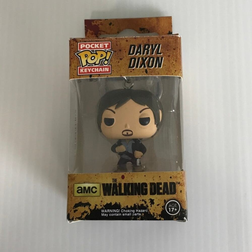 NWT The Walking Dead Daryl Dixon 2014 Funko Pocket Pop Keychain